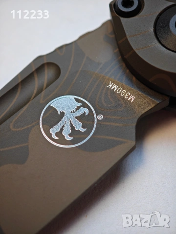 Microtech LUDT Gen III T/E Signature Automatic Knife Badlands Camo Aluminum M390MK by Tony Marfione, снимка 6 - Ножове - 53498719