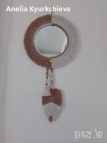 Огледало с листо, снимка 4 - Огледала - 44062896