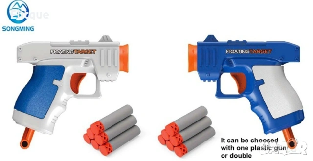 Игра с пистолети и плаващи мишени Hover Shot – 2 пистолета, снимка 5 - Други - 53397343