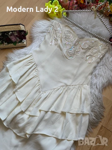 Официална рокля шампанско, снимка 2 - Рокли - 50867072