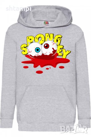 Детски Суитчър/Суитшърт SpongeBob Zombie 8,Игра,Подарък,Изненада,Забавление,Рожден Ден, снимка 1 - Детски анцузи и суичери - 38357274