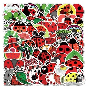 50 бр Калинка Калинки листа самозалепващи лепенки стикери украса декор ръчна изработка, снимка 7 - Други - 47358729