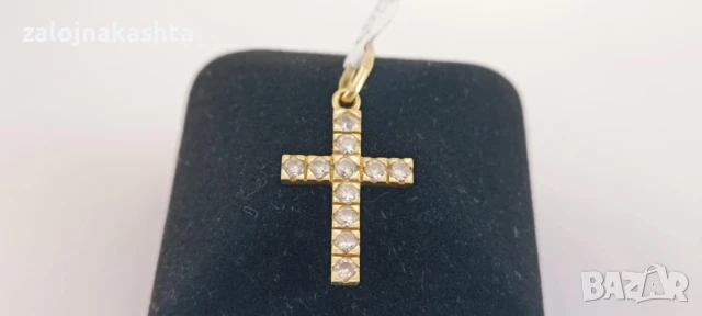 Златен кръст,-1,55гр/14кр, снимка 2 - Колиета, медальони, синджири - 50530507
