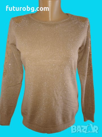 Блуза от кашмир с блестящи нишки и атрактивни ръкави, различни цветове