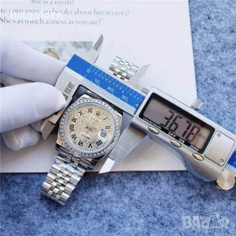 Унисекс часовник Rolex Datejust 36 MM с автоматичен механизъм, снимка 6 - Дамски - 48725370