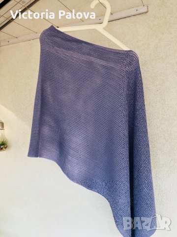 Супер красива блуза- наметало тип кейп, снимка 1 - Блузи с дълъг ръкав и пуловери - 26378910
