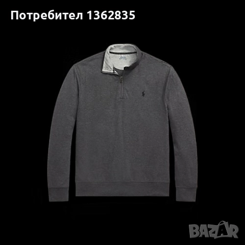 НОВА оригинална сива фланела блуза POLO RALPH LAUREN размер S от САЩ, снимка 2 - Блузи - 52828968