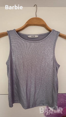 Дамско лъскаво потниче