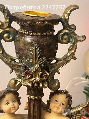 Свещник Ангелче, снимка 3 - Статуетки - 48351622