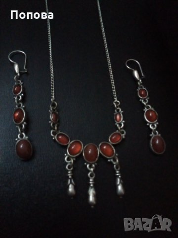 'PIPIS' оригинал Винтидж сребро и карнеол