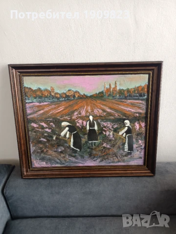 Стара маслена картина , снимка 4 - Картини - 51417169