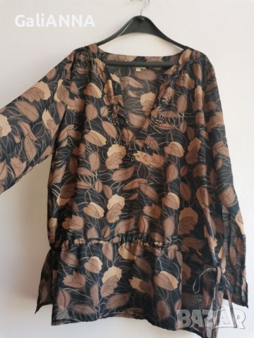 ЕФИРНА И СТИЛНА ТУНИКА ТЮЛ РАЗМЕР 2XL, снимка 4 - Туники - 37690714