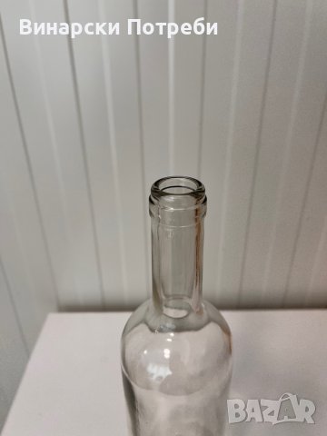 Стъклена бутилка - бяла, снимка 2 - Други - 36600387