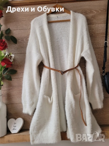 Дълга пухена мека жилетка , снимка 8 - Жилетки - 49829868