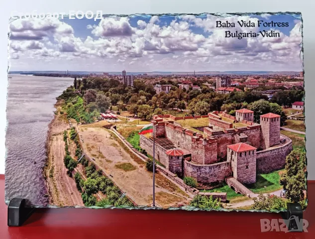 Фото камък с крепостта "Баба Вида" - Видин , снимка 2 - Български сувенири - 49299047