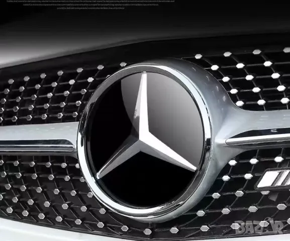 Стъклена емблема лого Mercedes Distronic W205 W204 W213 W253 18.5 cm
