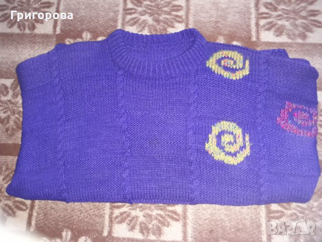 Зимни Дамски пуловери ръчно плетиво, снимка 2 - Блузи с дълъг ръкав и пуловери - 15941722