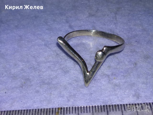 МАРКОВ СРЕБЪРЕН АРТ НУВО СТИЛ ПРЪСТЕН ВИСОКА ПРОБА СРЕБРО ДИЗАЙНЕРСКИ МОДЕЛ РЪЧНА РАБОТА 40912, снимка 4 - Пръстени - 43226328