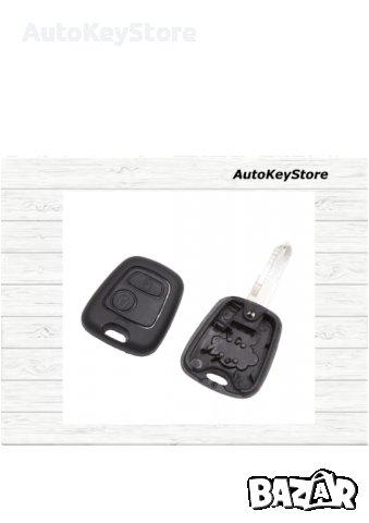 Кутийка за Peugeot ключ с два бутона, снимка 2 - Аксесоари и консумативи - 39680025