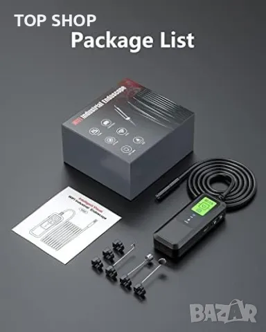 Нова Водоустойчива WiFi ендоскопска камера за инспекция с 8 светодиода, 2.0MP HD, снимка 3 - Друга електроника - 49427494