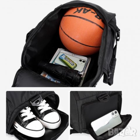 Унисекс спортен сак-раница T60 Black&Yellow, снимка 10 - Сакове - 40365592