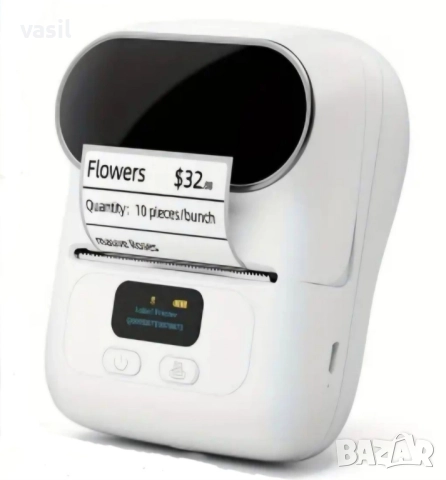Преносим етикетен термален принтер Phomemo M110, снимка 3 - Принтери, копири, скенери - 52472418