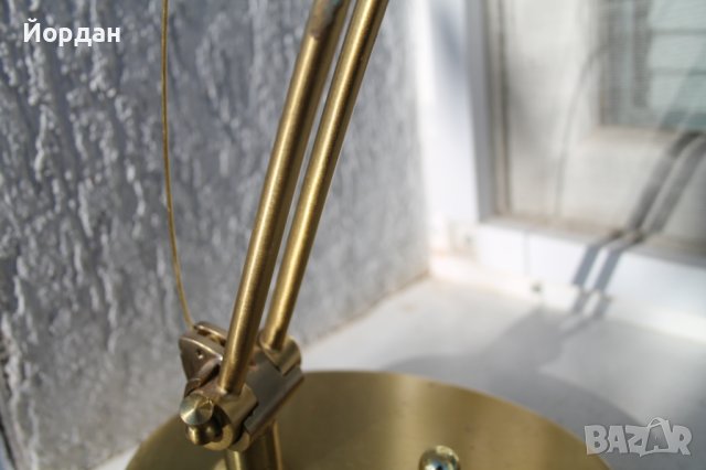 Немска настолна месингова лампа, снимка 13 - Настолни лампи - 43240608