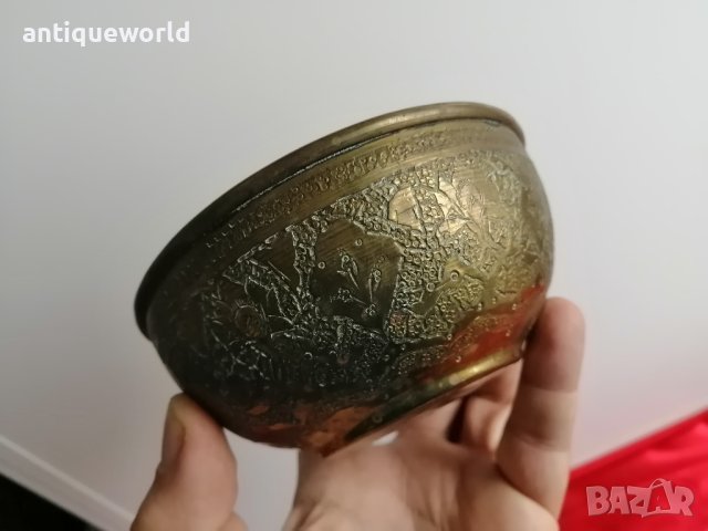 Стари ПЕРСИЙСКИ Месингови Съдове, снимка 9 - Антикварни и старинни предмети - 43336265