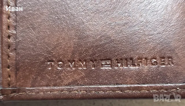 Нов, мъжки портфейл TOMMY HILFIGER – естествена кожа, снимка 5 - Портфейли, портмонета - 48494050