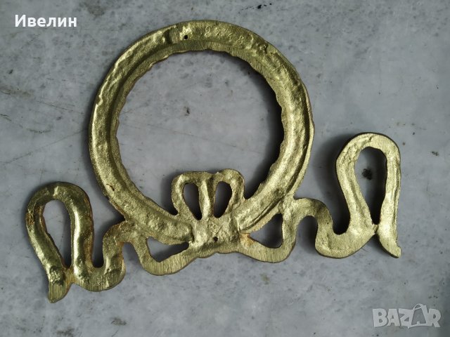 барокова апликация от бронз, снимка 4 - Антикварни и старинни предмети - 32496786