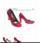 Червени Дамски обувки на ток , снимка 1 - Дамски елегантни обувки - 27270706