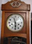 Немски Механичен Стенен Часовник Хамбург Американ, снимка 2