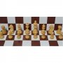 Шах фигури Staunton 6 дизайн тип Абанос  Изработени от чемшир - бели и черни, снимка 3