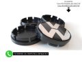 Volkswagen VW 55/60/52мм алуминиеви капачки / тапи за джанти сиви, снимка 12
