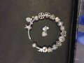 Сребърни гривни PANDORA и чармове .New collections2020, снимка 13