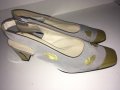Heyraud Paris 41 луксозни официални френски обувки сребърно и златно , снимка 11