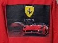 Нова детска ватирана блуза с дълъг ръкав и дигитален печат Ferrari, снимка 2