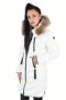 Зимно дълго дамско яке - 4118 качулка с естествен пух от лисица, снимка 10
