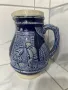 Винтидж керамична кана с кобалтово синя глазура внос Австрия, снимка 8