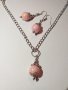 Изящен подаръчен комплект бижута с розови перли !, снимка 10