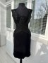 Официална черна рокля с гол гръб, снимка 1 - Рокли - 38983210