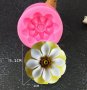 пасифлора цвете силиконов молд форма декорация украса фондан торта гипс, снимка 1 - Форми - 27441468