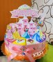 Картонена торта Дисни принцесите 
