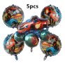 Фолиеви балони 5бр Пламъчко и машините Blaze Monster, уксара, снимка 1 - Надуваеми играчки - 40470564