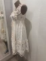 Нестандартна рокля дантела с декорация S/M, снимка 2