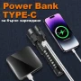 Мощен далекобоен лазерен прожектор LED фенер Power Bank USB за лов риболов къмпинг туризъм работа, снимка 5