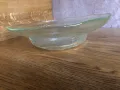 Стъклена голяма купа соц масивна фруктиера, снимка 3