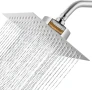 Филтриран душ, 20 см луксозен душ тип „Дъжд“, омекотява твърдата вода, хром, снимка 1