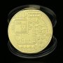 Монета Биткойн , Bitcoin, предпазна капсула , защитна кутия, снимка 2