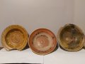 Стара глинена чиния, паница -3 броя., снимка 1 - Други ценни предмети - 44005468